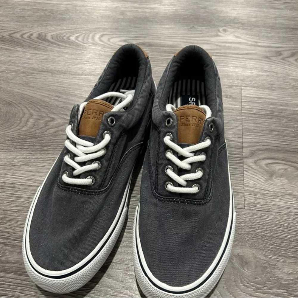 Sperry canvas sneakers (blue). Brand new with no box. Size 8.5 in men’s.